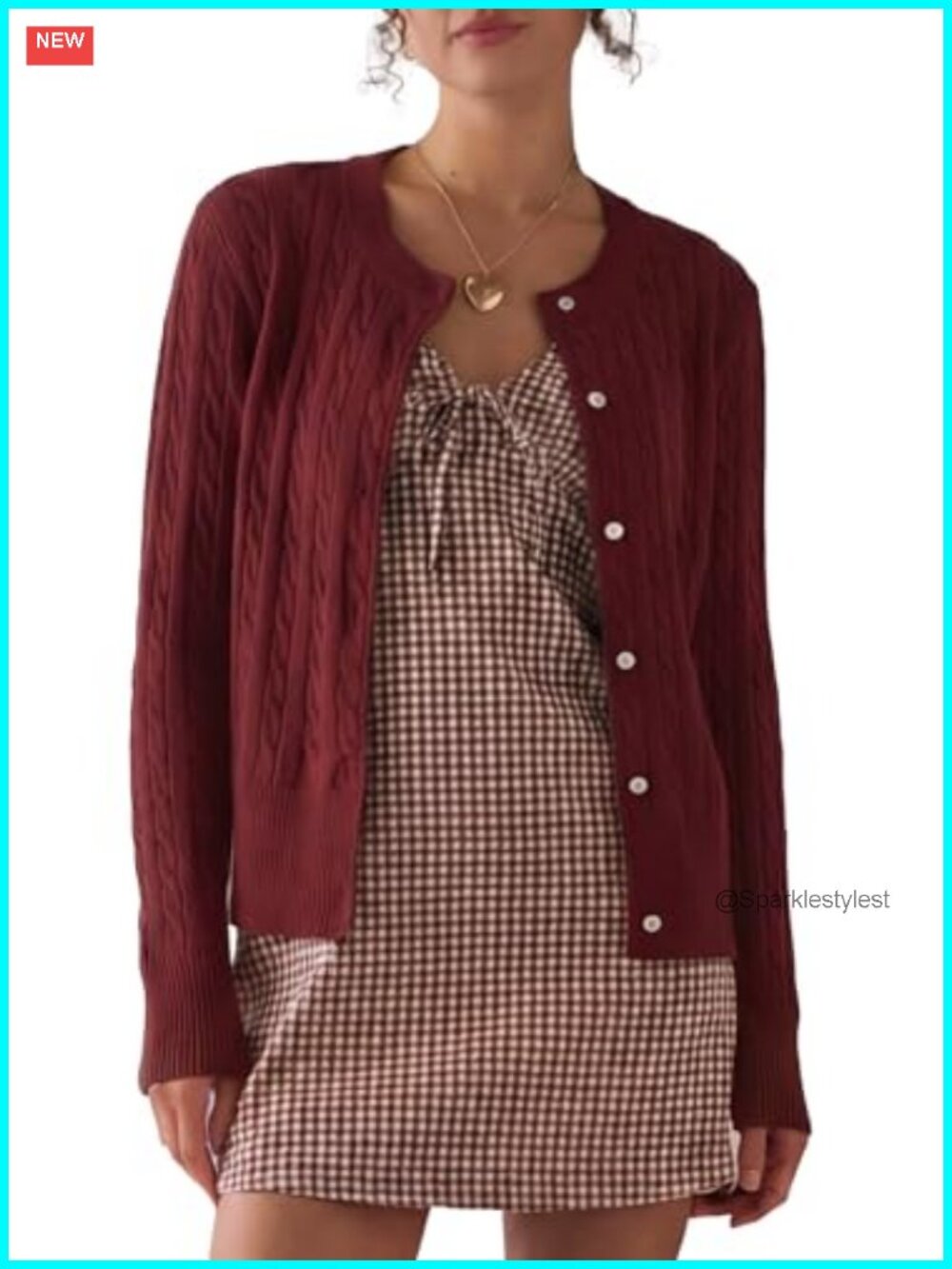 Cable Knit Cardigan Sweater Women Lightweight Button Fall Open Front